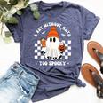 Halloween Math Teacher A Day Without Math Too Spooky Bella Canvas T-shirt Heather Navy