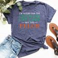 I'm Voting For The Childless Cat Lady Not The Felon Bella Canvas T-shirt Heather Navy