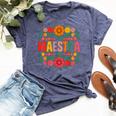 Maestra Spanish Teacher Bilingual Bella Canvas T-shirt Heather Navy