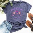 Mind Your Own Damn Business Harris Walz Waltz 2024 Floral Bella Canvas T-shirt Heather Navy