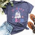 Night Shift Crew Night Shift Nurse Halloween Bella Canvas T-shirt Heather Navy