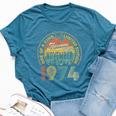 50 Years Old Vintage Retro November 1974 Birthday Women Bella Canvas T-shirt Heather Deep Teal