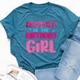 Brother Of The Birthday Girl Family Party Decorations Bella Canvas T-shirt Heather Deep Teal