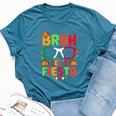 Bruh Let's Fiesta Cinco De Mayo Mexican Party Kid Bella Canvas T-shirt Heather Deep Teal