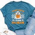 You Can't Scare Me I Teach 5Th Grade Retro Teacher Halloween Bella Canvas T-shirt Heather Deep Teal