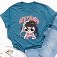 Graphic Cute Baby Cry Baby Girl Bella Canvas T-shirt Heather Deep Teal