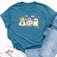 Cute Ghost Groovy Vintage Halloween Spooky Season Floral Bella Canvas T-shirt Heather Deep Teal