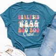 Dialysis Nurse Boo Boo Crew Ghost Nurse Halloween Costume Bella Canvas T-shirt Heather Deep Teal