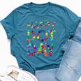 Dot Day 2024 Colorful Polka Dots Happy Dot Day Girls Dot Day Bella Canvas T-shirt Heather Deep Teal