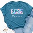 Ecse Team Groovy Back To School Cute Teachers Girl Bella Canvas T-shirt Heather Deep Teal