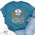 Er Thanksgiving Nurse Crew Thanksgiving Emergency Nurse Bella Canvas T-shirt Heather Deep Teal