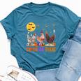 Fall Halloween Chicken Pumpkin Chick Or Treat Spooky Bella Canvas T-shirt Heather Deep Teal