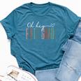 Fifth Grade Oh Hey Retro Back To School 5Th Grade Bella Canvas T-shirt Heather Deep Teal