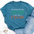 I'm Voting For The Childless Cat Lady Not The Felon Bella Canvas T-shirt Heather Deep Teal