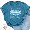 New Baby Announcement Boy 1St Time Grandma Bella Canvas T-shirt Heather Deep Teal