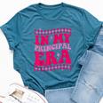 In My Principal Era Groovy School Principal Back To School Bella Canvas T-shirt Heather Deep Teal