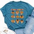 Speech Therapy Turkey Slp Speech Therapist Fall Thanksgiving Bella Canvas T-shirt Heather Deep Teal