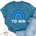 T1d Mom Diabetes Awareness Type 1 Diabetes Mother Rainbow Bella Canvas T-shirt Heather Deep Teal