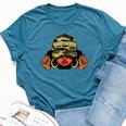 Unbothered Black Girl With Cap Camo Afro Woman Black Queen Bella Canvas T-shirt Heather Deep Teal