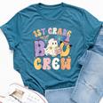 1St Grade Boo Crew First Grade Halloween Costume Teacher Bella Canvas T-shirt Heather Navy