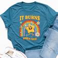 It Burns When I Pee Saying Sarcastic Bella Canvas T-shirt Heather Navy