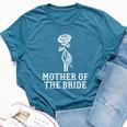Mother Of The Bride Skeleton Gothic Bachelorette Wedding Bella Canvas T-shirt Heather Navy