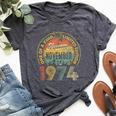 50 Years Old Vintage Retro November 1974 Birthday Women Bella Canvas T-shirt Heather Dark Grey