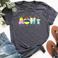 Aunt Of The Birthday Princess Girl Family Matching Bella Canvas T-shirt Heather Dark Grey