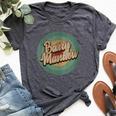 Barry Manilow Circle Retro Vintage Music Bella Canvas T-shirt Heather Dark Grey