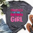 Brother Of The Birthday Girl Family Party Decorations Bella Canvas T-shirt Heather Dark Grey