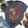 Bruh Let's Fiesta Cinco De Mayo Mexican Party Kid Bella Canvas T-shirt Heather Dark Grey