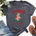 Christmas Tree Cake Social Club Christmas Coquette Kid Bella Canvas T-shirt Heather Dark Grey