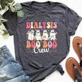 Dialysis Nurse Boo Boo Crew Ghost Nurse Halloween Costume Bella Canvas T-shirt Heather Dark Grey