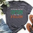 I'm Voting For The Childless Cat Lady Not The Felon Bella Canvas T-shirt Heather Dark Grey