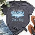 New Baby Announcement Boy 1St Time Grandma Bella Canvas T-shirt Heather Dark Grey