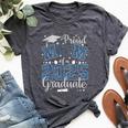 Proud Mom Of A Class Of 2025 Graduate 2025 Senior Mom 2025 Bella Canvas T-shirt Heather Dark Grey