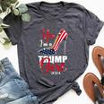Yes I'm A Trump Girl Stilettos High Heel Us Flag Trump 2024 Bella Canvas T-shirt Heather Dark Grey