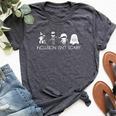 Inclusion Isn't Scary Slp Halloween Sped Teacher Ghost Mummy Bella Canvas T-shirt Heather Deep Teal