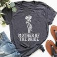 Mother Of The Bride Skeleton Gothic Bachelorette Wedding Bella Canvas T-shirt Heather Deep Teal
