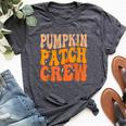Pumpkin Patch Crew Matching Family Halloween Groovy Bella Canvas T-shirt Heather Deep Teal