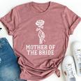 Mother Of The Bride Skeleton Gothic Bachelorette Wedding Bella Canvas T-shirt Heather Dark Grey