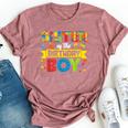 Sister Of The Birthday Boy Master Builder Building Blocks Bella Canvas T-shirt Heather Dark Grey