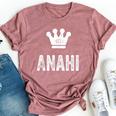 Anahi The Queen Crown & Name Called Anahi Bella Canvas T-shirt Heather Mauve
