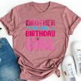 Brother Of The Birthday Girl Family Party Decorations Bella Canvas T-shirt Heather Mauve