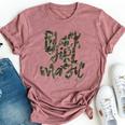 Ca-Mo Black Girl Magic Camouflage Melanin Black Que-En Woman Bella Canvas T-shirt Heather Mauve