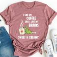 Coffee Zombie Undead Caffeine Addict Halloween Bella Canvas T-shirt Heather Mauve
