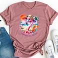 Flamingle All The Way Summer Cocktail Flamingo Summer Vibes Bella Canvas T-shirt Heather Mauve