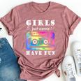 80S 90S Girls Just Wanna Have Fun Cassette Vintage Bella Canvas T-shirt Heather Mauve