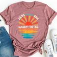 Groovy Sunset Here Comes The Son Daddy To Be Father's Day Bella Canvas T-shirt Heather Mauve