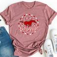 Mustangs School Spirit Football Mom Mustang Pride Teacher Bella Canvas T-shirt Heather Mauve